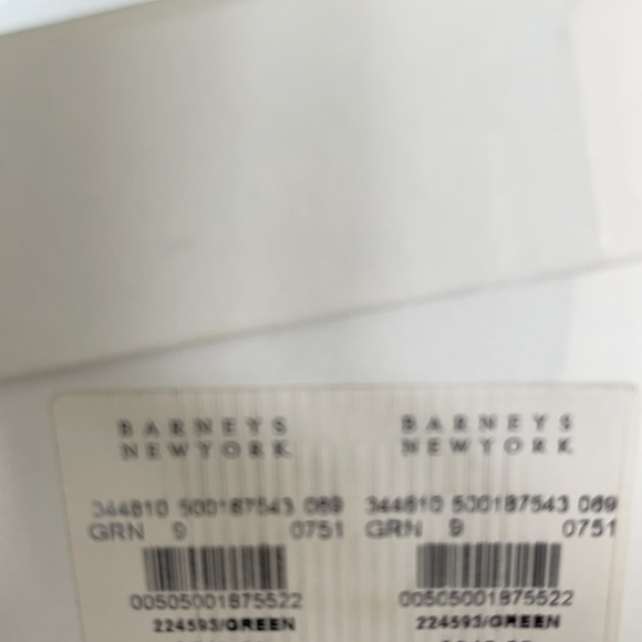 BALENCIAGA Leather Green Flats - Picture 8 of 9